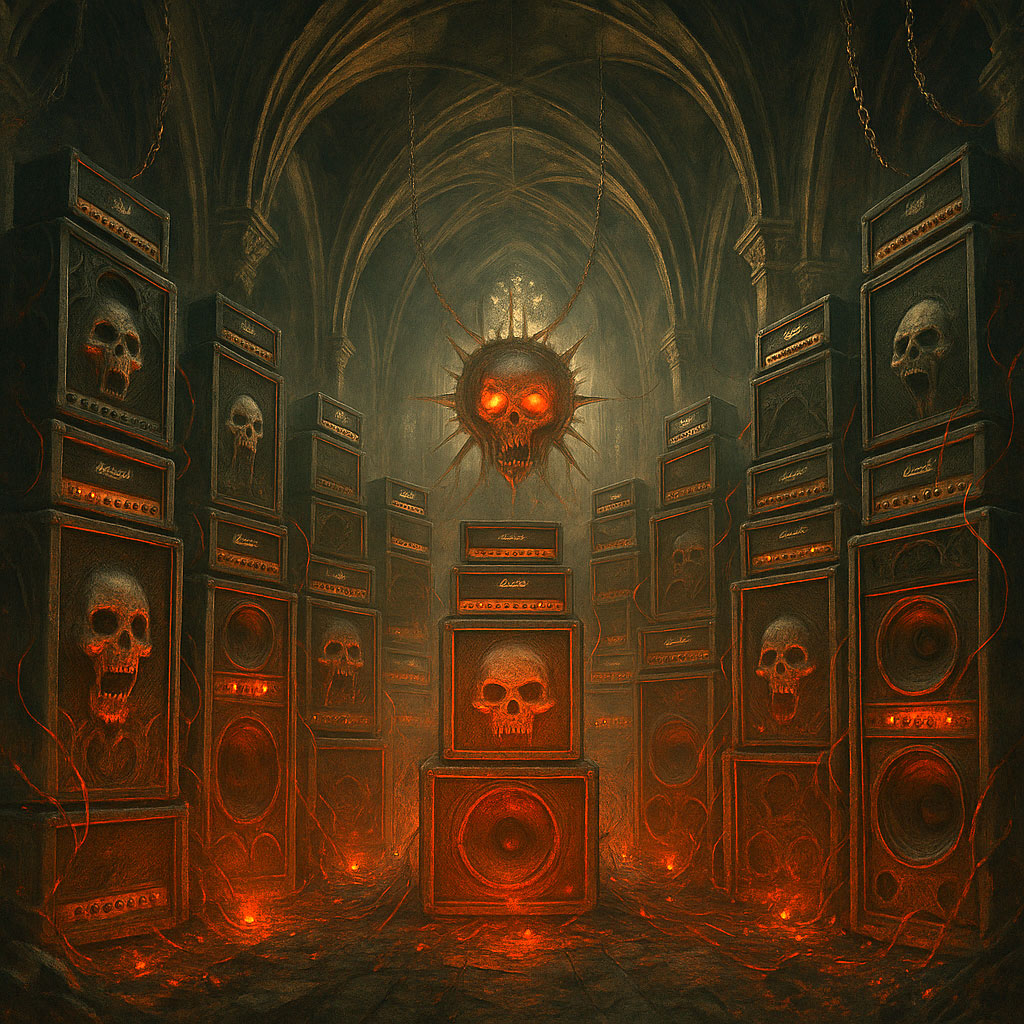 The Cathedral amplification chamber lined with resonant towers