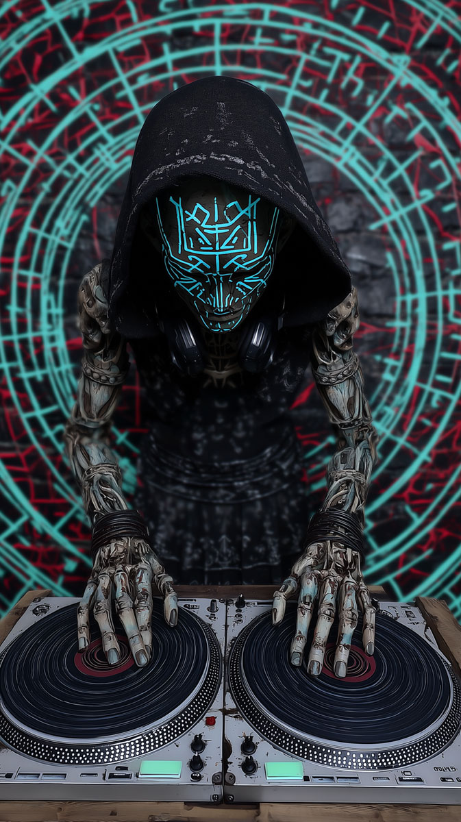 The transformed creature known as DJ Dead Boy
